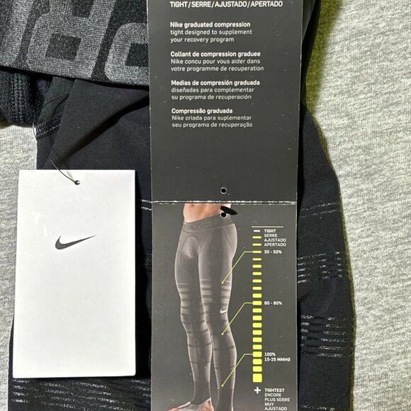 Nike Men XL Pro Hyperrecovery Black Training Compression Tights 812988-010 $150 - Picture 8 of 13